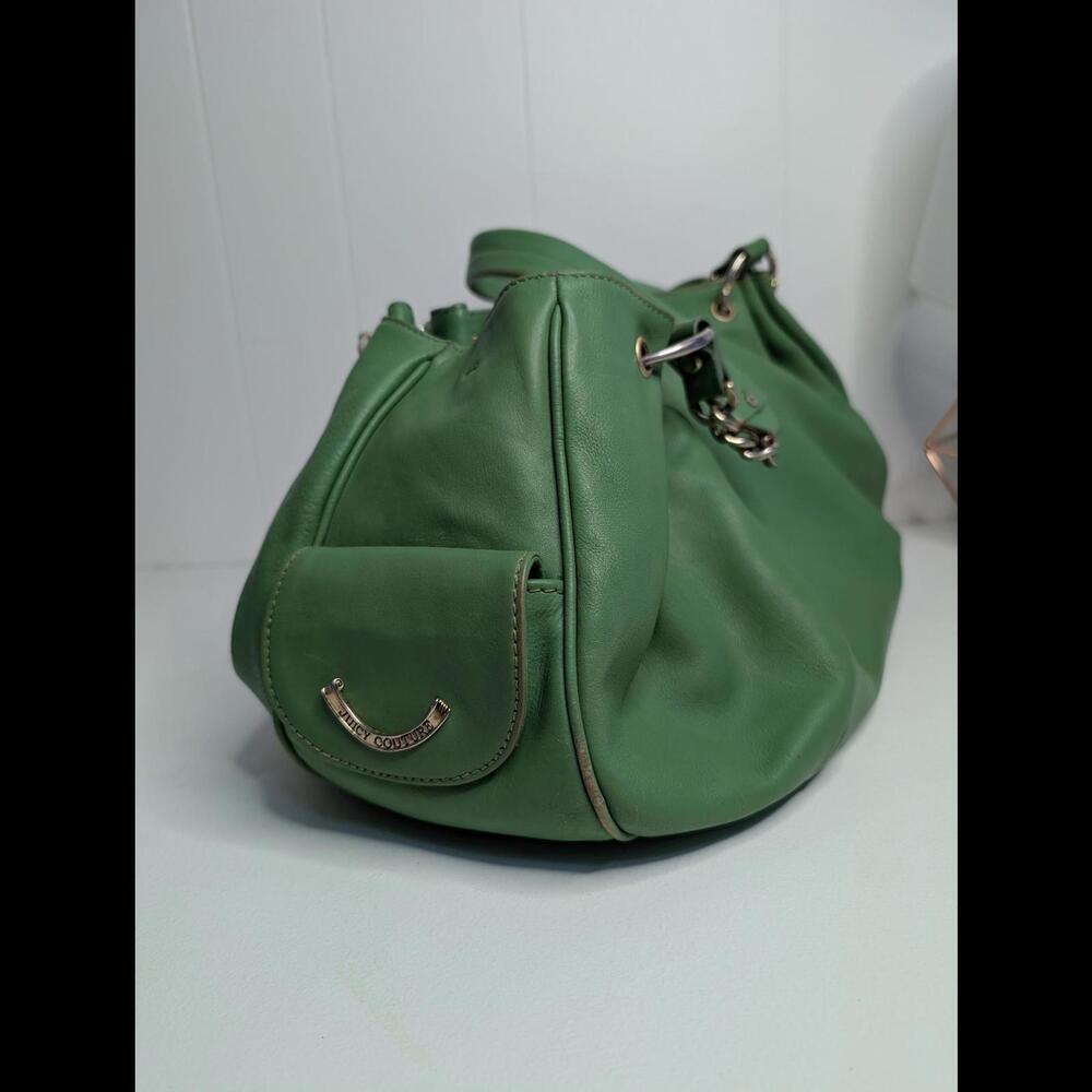 💚 Juicy Couture Green Leather Slouch Bag – Y2K Style